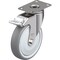 Blickle Swivel Plate Caster, TPR, 5", Brake, Caster Load Rating Range: Light-Duty LKPXA-TPA 126KFD-12-FI - alternate 1