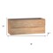 Homeroots 48" Oak Wood Freestanding Bathroom Vanity With White Sink And Two Drawers 627508 - alternate 3