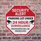 Signmission Security Alert Parking Lot Under 24, 10 inch X 10 inch, Aluminum Metal Signs, 2PK OC-A-2PACK-10-116 - alternate 3