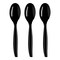 Smarty Had A Party Black Plastic Serving Spoons, 144PK 2650B-BLK-CASE - alternate 5