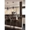 Westinghouse One-Light Adjustable Mini Pendant Blk Blk Glass Shade 6100900 - alternate 2