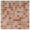 Apollo Tile Mingles 12 in. x 12 in. Glossy Peach Pink Glass Mosaic Wall and Floor Tile 20 sq. ft./case, 20PK MIX2088PK238A - alternate 1