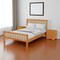 Homeroots Three Piece Brown Solid Wood Bedroom Set 523688 - alternate 4