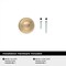 Amerock Inspirations 1-5/16 inch (33mm) Diameter Champagne Bronze Cabinet Knob, 25PK 25VMP1586CZ - alternate 2
