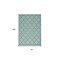 Homeroots 6' X 9' Aqua Geometric Flatweave Area Rug 522133 - alternate 5