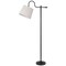 Homeroots 63" Bronze Adjustable Traditional Shaped Floor Lamp With Gray Square Shade 526312 - alternate 1