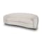 Homeroots 91" Beige Fabric Curved Sofa With Brown Legs 607330 - alternate 1