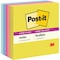 Post-It Super Sticky Notes, 3x3 in, Summer Joy Collection, 90 Sheets/Pad, 5 Pads/Pack, 2PK 654-5SSJOY - alternate 1