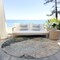 Homeroots 8' Taupe Blue And Lavender Round Abstract Washable Indoor Outdoor Area Rug 606082 - alternate 6