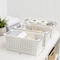 Basicwise Storage Totes, White, Plastic, 3 PK QI003238.3 - alternate 6