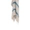 Homeroots 50" X 60" Teal And Blue Cotton Woven Striped Throw Blanket with Fringe 518822 - alternate 3