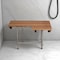 Homeroots 30" Brown Wall Mount Teak Rectangular Shower Bench With Legs 549357 - alternate 4