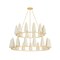 Corbett Lighting Tirana 54.75 in. Chandelier Vintage Gold Leaf 480-55-VGL - alternate 1
