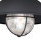 Vaxcel Harwich Black Coastal Barn Dome Outdoor Flush Mount Ceiling Light Clear Glass T0142 - alternate 3