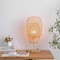 Vidalite Amud Bamboo Wicker Table Lamp, Natural Wood Finish, Stitched Velvet Detailing, Dimmable, USB Port CE1009080 - alternate 3