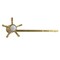 Kingston Brass Universal Front or Side Mount Toilet Tank Lever, Brushed Brass KTNXD7 - alternate 1
