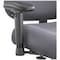 Safco T-Pad Arm, 11-1/2" HX4" W, Blk, PK2 3591BL - alternate 1