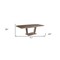 Homeroots 71" Gray Wood and Metal Self-Storing Leaf Pedestal Base Extendable Dining Table 555165 - alternate 2
