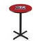 Holland Bar Stool Co 36" Blk Wrinkle Alabama Pub Table, 36" dia. Top L211B3636AL-Ele - alternate 1