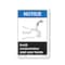 Signmission OSHA Sign, Avoid Contamination Wash Your Hands, Size: 14in X 10in Alum Sign, 10" W, 14" L, Landscape OS-CL-A-1014-L-19973 - alternate 1