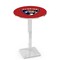 Holland Bar Stool Co 36" Chrome Florida Panthers Pub Table, 36" dia. Top L217C3636FlaPan - alternate 1