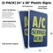 Signmission A/C Service Here, Plastic Signs Only 24 Inch x 36 Inch, Corrugated Plastic, 2PK CSB-2436-2PACK-30338 - alternate 2