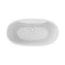 Maax Delsia 6032 Acrylix Freestanding Center Drain Bathtub in White with White Skirt 106192-000-002-104 - alternate 3