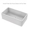 Whitehaus Collection 33 in Reversible Single Bowl Fireclay Kitchen Sink with Grid WHRP3318-W - alternate 3