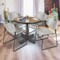 Regency Round Kobe Breakroom Table W/ 4 Zeng Stack Chairs, 42 in W, 42 in L, Noble Oak TKB42RNDNO44GY - alternate 5