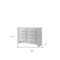 Homeroots 59" White Solid and Manufactured Wood Eight Drawer Double Dresser 490458 - alternate 2
