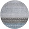 Homeroots 8' Blue Gray And Charcoal Round Southwestern Washable Indoor Outdoor Area Rug 605129 - alternate 5