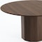 Homeroots 60" Brown Wood Pedestal Base Round Top Dining Table 720957 - alternate 2