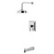 Kingston Brass Single-Handle Pressure Balanced Tub and Shower Faucet, Polished Chrome KB5891DL - alternate 1