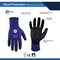 General Electric Unisex Dipped Gloves Black/Blue XL 1 pair GG206XLC - alternate 3