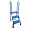5Seconds Brand 3 Step High quality steel, Lock-N-Stock Folding Ladder, 350 lbs, Blue 555113 - alternate 3
