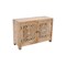 Homeroots 30in Natural Solid Wood Textured Door Accent Cabinet With Two Doors 557028 - alternate 6
