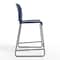 Flash Furniture Commercial Plastic Stack Stool with Contoured Back and Sled Base in Navy RUT-239AH-CS-NV-GG - alternate 6