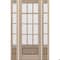 Doornmore G7512, 65.25" x 98" ( 36" Door + 2x12" Side) Left Hand, Mahogany SDL 12 Lite 3/4 Lite Exterior Door G7512-SW-3696-G7504-SL_1-2_LI - alternate 6