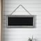 Homeroots 10" X 22" Gray Metal Hanging Chalkboard 642298 - alternate 3