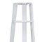 Homeroots 71" White Wood Five Tier Corner Bookcase 332852 - alternate 3