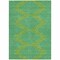 Homeroots 10' X 14' Green And Aqua Geometric Washable Indoor Outdoor Area Rug 598739 - alternate 4