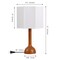 Jonathan Y Lisbet 21" Mid-Century Modern Tubular Gourd Resin LED Table Lamp with Octagonal Shade, Brown JYL1160A - alternate 5