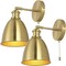 Jonathan Y Hudson 6.5" 1-Light Farmhouse Bohemian Iron LED Sconce, Brass Gold, 2PK JYL9911A-SET2 - alternate 5