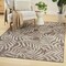 Homeroots 4' X 6' Brown And Ivory Palm Leaf Indoor Outdoor Area Rug 552517 - alternate 4