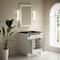 James Martin Vanities Bellshire 30" Single Vanity, Bright White w/ 3 CM Phantome Eclos Top 660-V30-BW-3PHT - alternate 4