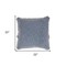 Homeroots 22" Blue Cotton Throw Pillow With Fringe 528052 - alternate 3