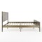 Martha Stewart Corbin King Size Solid Wood Platform Bed w/Wooden Headboard and Footboard, Brown Gray MG-090026-K-WOAK-MS - alternate 5