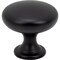 Designperfect 1-3/16 Diameter Round Cabinet Knob, Matte/Flat Black DPA-R28KBLK - alternate 1