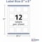 Avery Laser/Inkjet Media Labels, Inkjet/Laser Printers, 2 x 2, White, PK120, 120PK 22565 - alternate 6