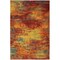 Homeroots 4' X 6' Flame Abstract Indoor Outdoor Area Rug 572550 - alternate 5